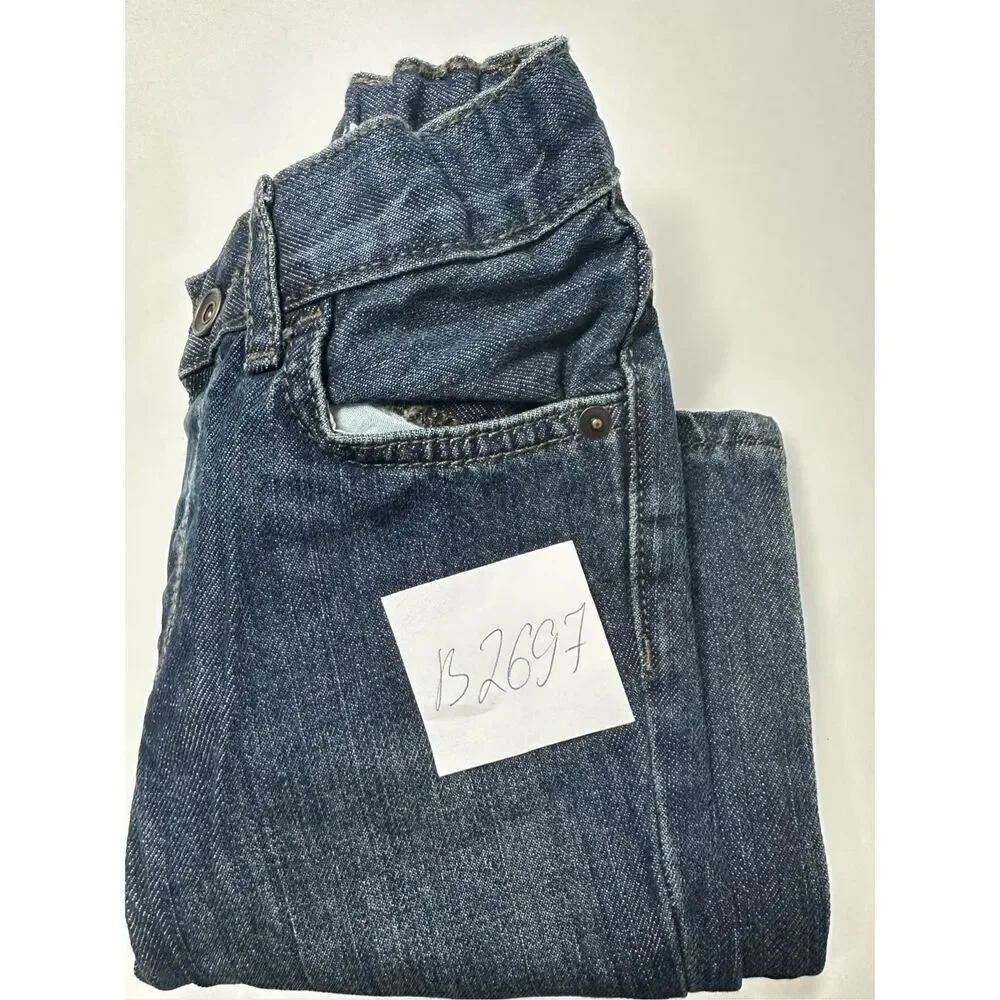 NWT The Children's Place Bootcut Jeans Boys Size 5T Dark Blue Adjustable Waist